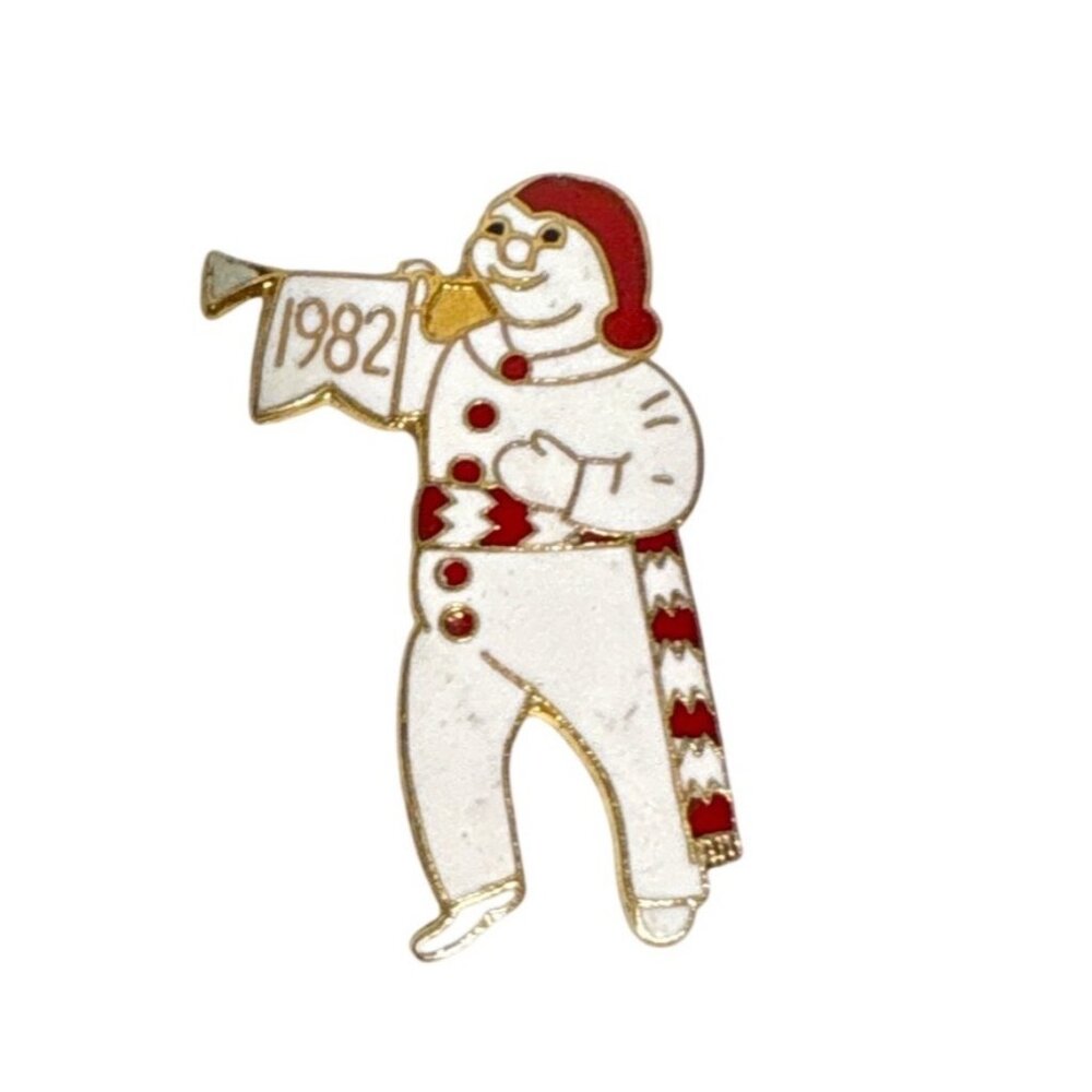 Bénévole Snowman Quebec Winter Carnival Token Vintage 1982 NO PIN